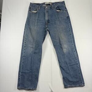 Levi’s 505 Regular Fit Straight Leg Blue Jeans Size 36x29